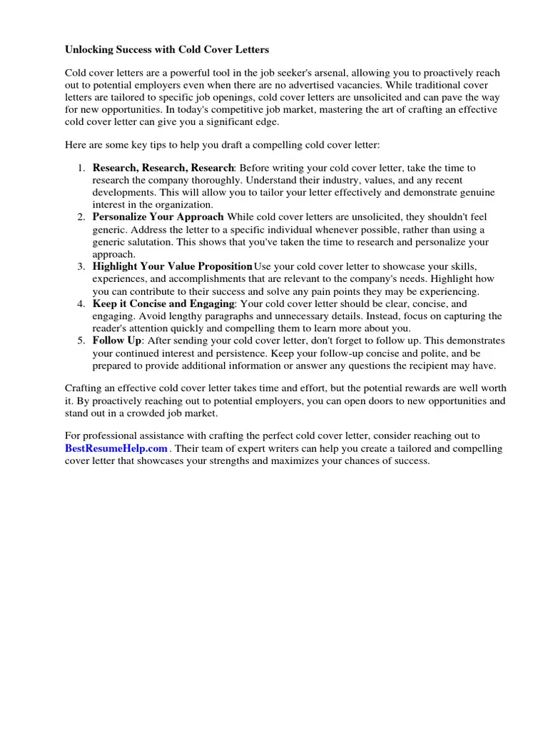 40162 cold call cover letter