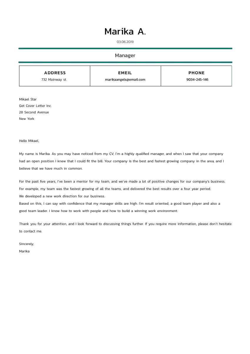 40163 controller cover letter skills