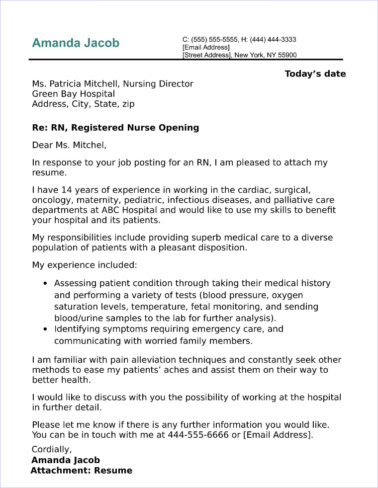 40175 rn cover letter examples