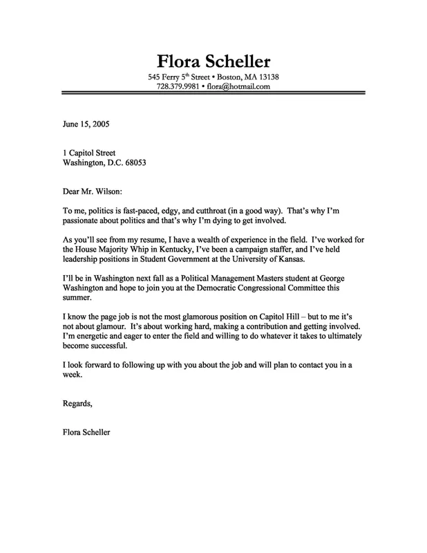 40183 cover letter example targeted