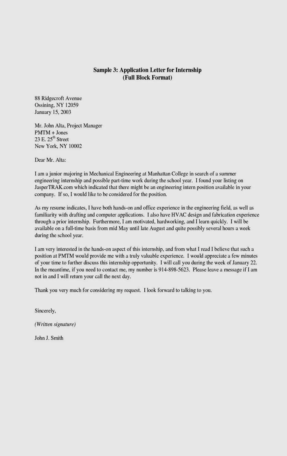 40199 cover letter formatting