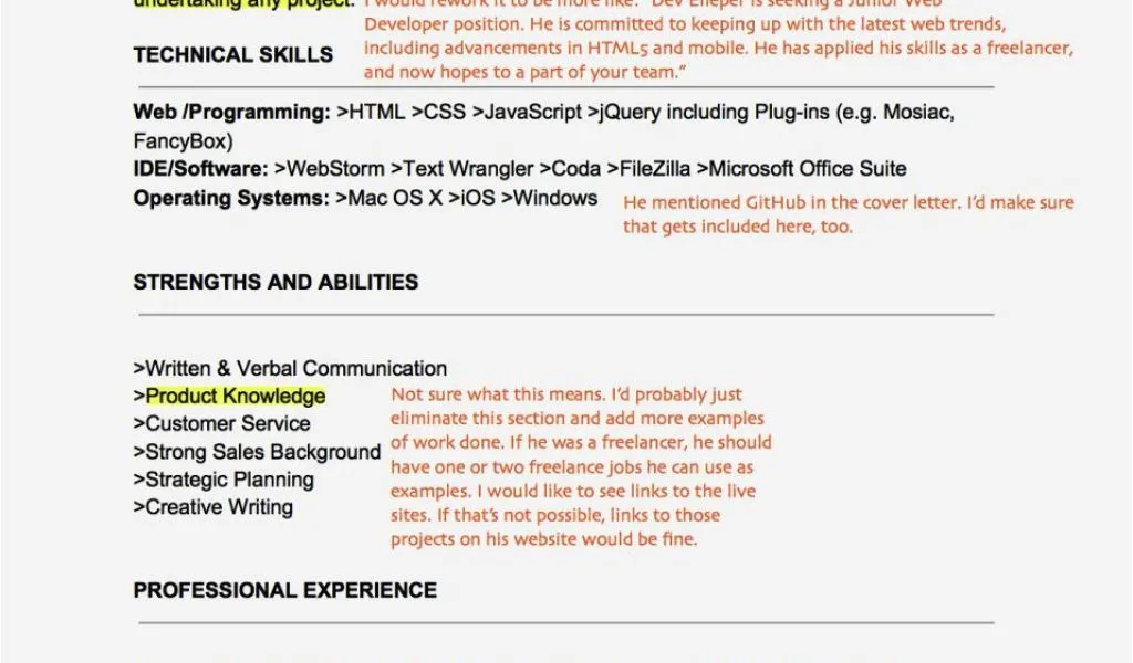40206 highlighting skills