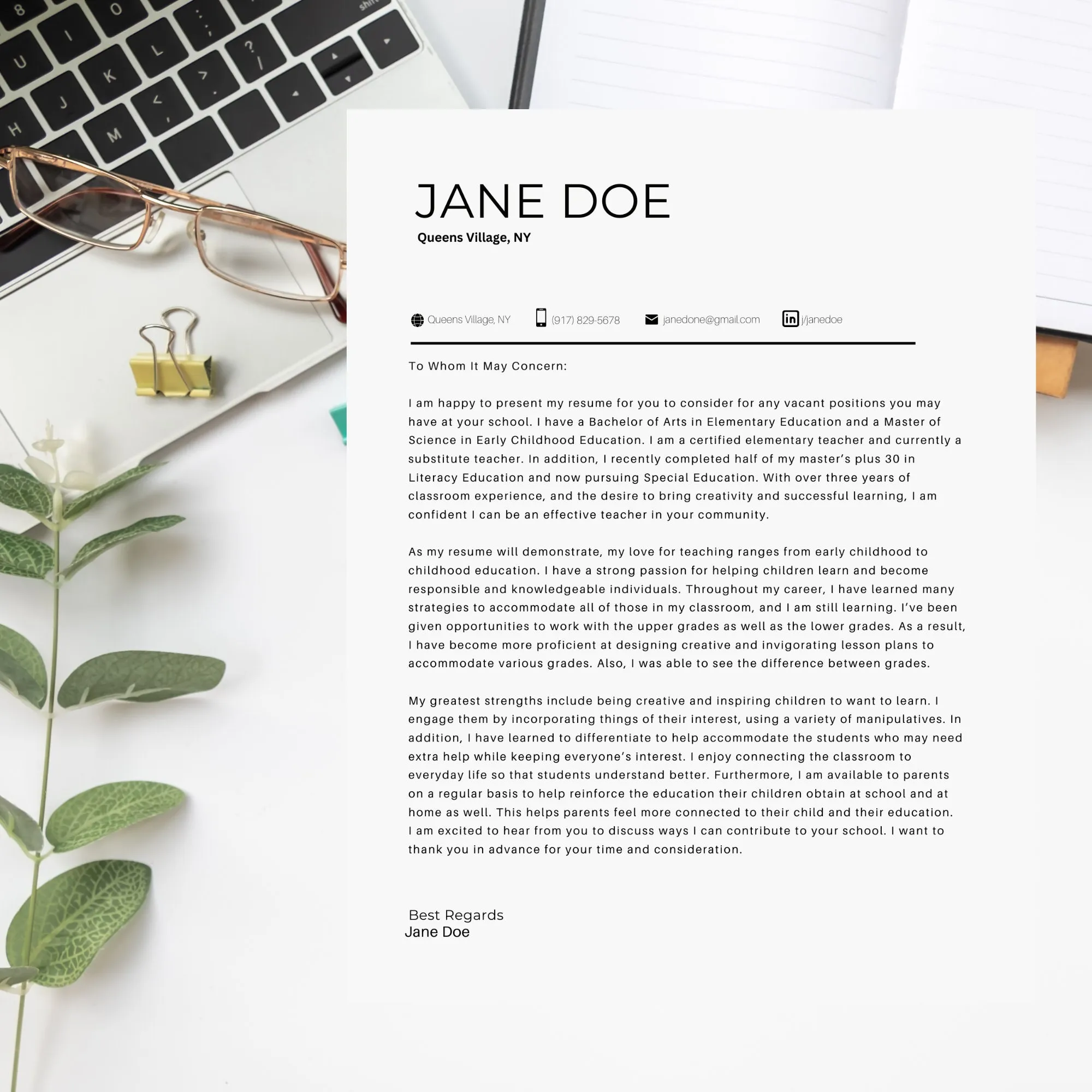 40210 online job application cover letter 7