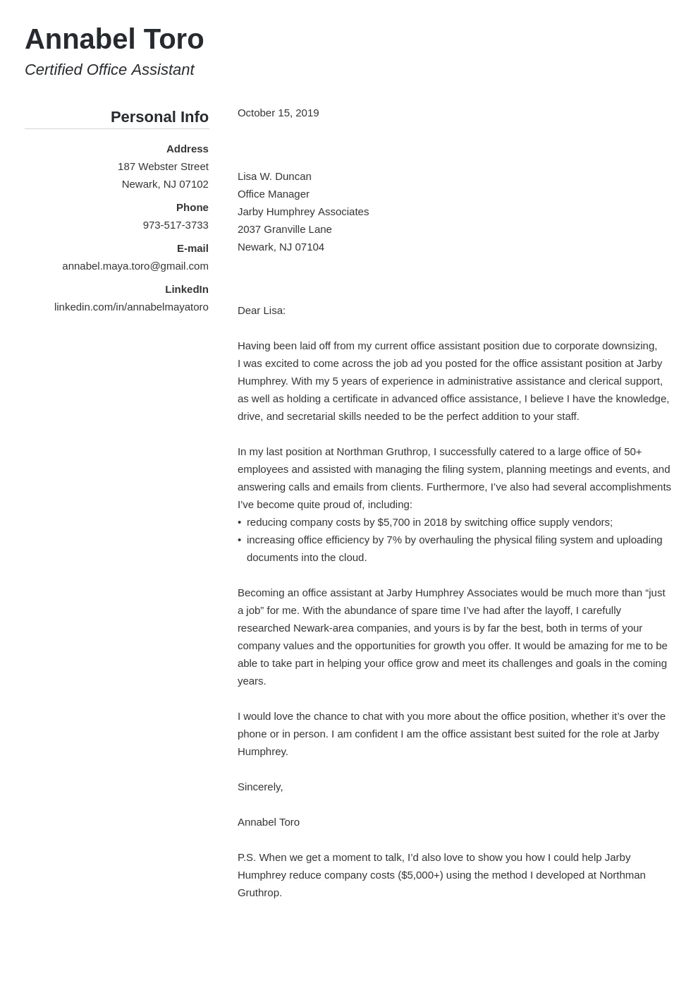 40215 cover letter writing