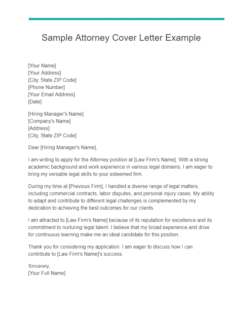 40219 lateral attorney cover letter crafting
