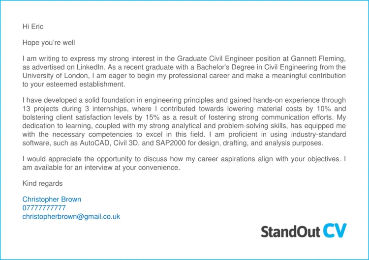 40221 electrical engineer cover letter