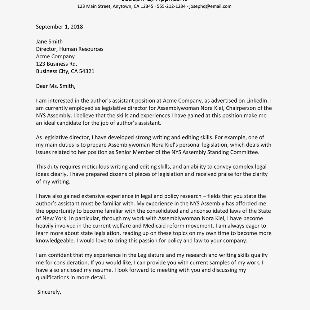 40224 cover letter tailor