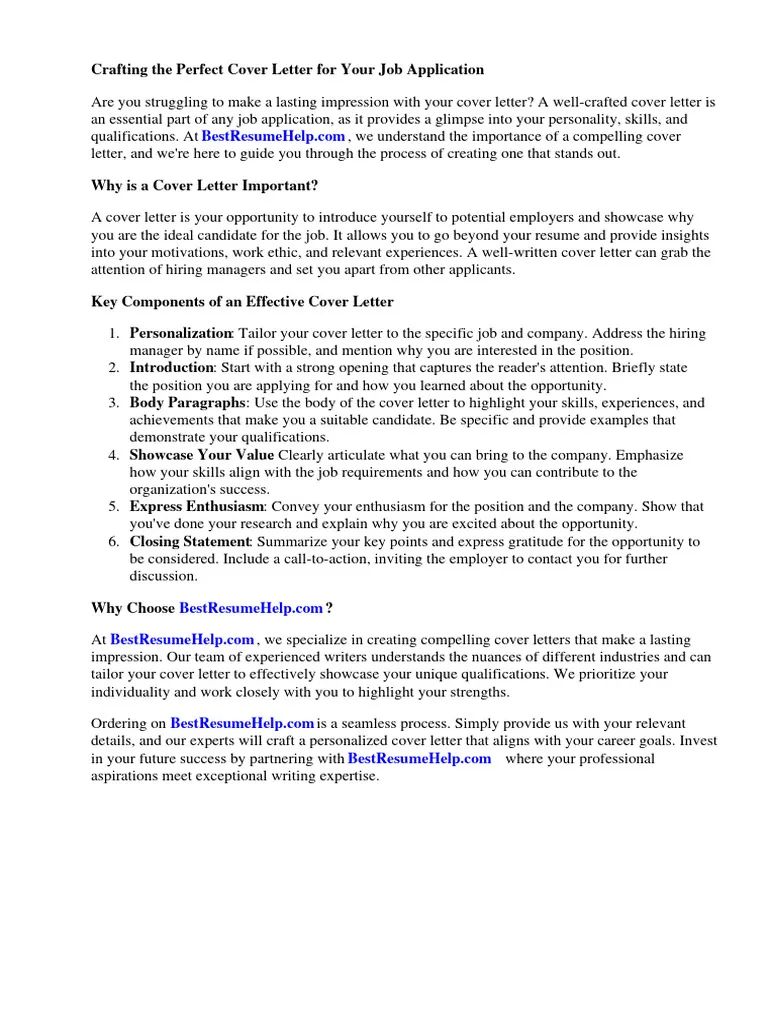 40227 cover letter importance