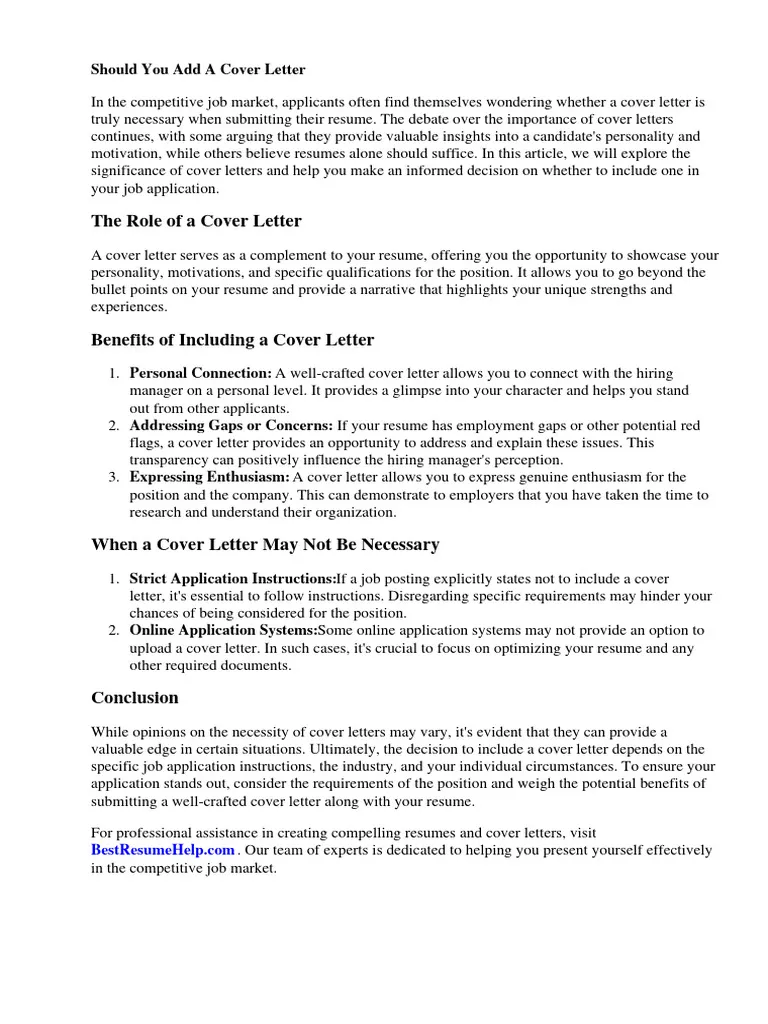 40228 cover letter importance
